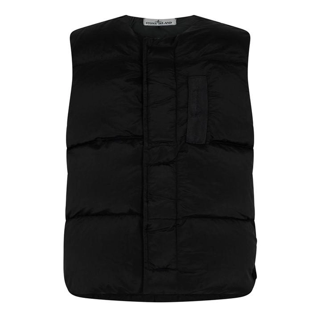 Stone Island Quilted Compass Gilet - Black